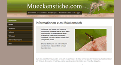 Desktop Screenshot of mueckenstiche.com