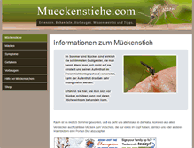 Tablet Screenshot of mueckenstiche.com